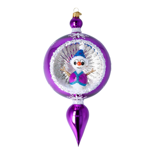 PRE-ORDER Arctic Starburst  Glass Christmas ornament Star free blowing 2024-087