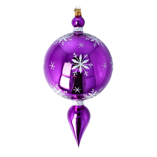 PRE-ORDER Arctic Starburst  Glass Christmas ornament Star free blowing 2024-087