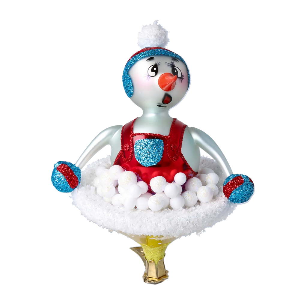 Astonished Alpine Apprentice | Hand-Painted Glass Ornament | Blubom 2024-092