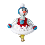 Astonished Alpine Apprentice | Hand-Painted Glass Ornament | Blubom 2024-092