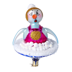 Battle-Ready Snowman in Fuchsia & Gold