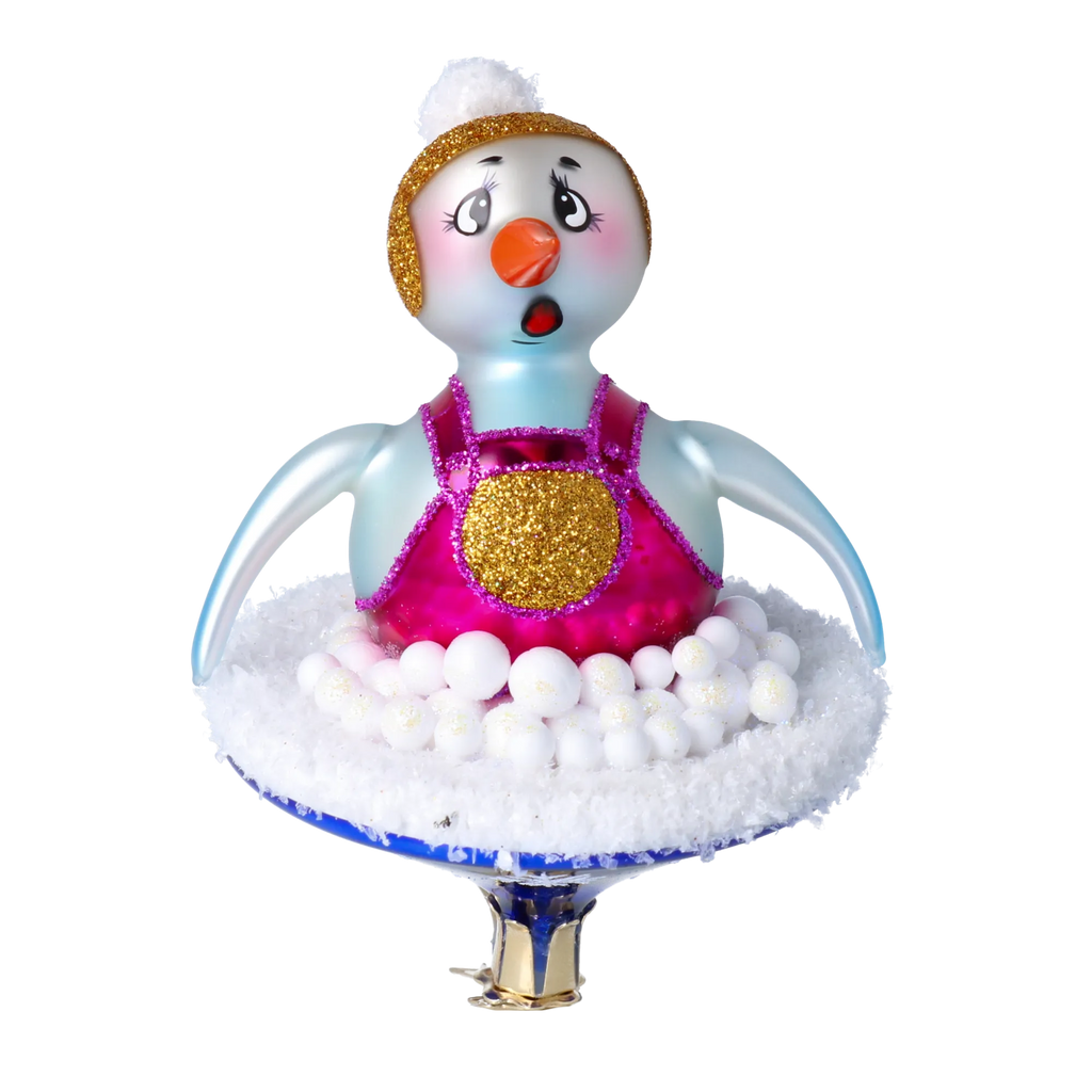 Breathless Frost Soloist | Hand-Painted Glass Ornament | Blubom 2024-095