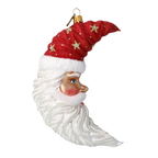 Nocturnal Crimson Voyager | Hand-Painted Glass Ornament | Blubom 2024-096