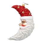 Nocturnal Crimson Voyager | Hand-Painted Glass Ornament | Blubom 2024-096