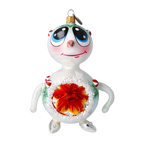 Starry Eyed Voyager | Hand-Painted Glass Ornament | Blubom 2024-098