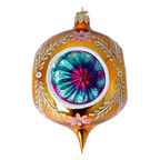 Enamel Petal Echoes | Hand-Painted Glass Ornament | Blubom 2024-106