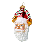 Jovial Gilded Chimes | Hand-Painted Glass Ornament | Blubom 2024-107