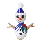 Curious Azure Scout | Hand-Painted Glass Ornament | Blubom 2024-111