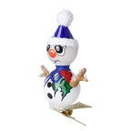 Curious Azure Scout | Hand-Painted Glass Ornament | Blubom 2024-111