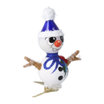 Load image into Gallery viewer, Frosty Sapphire Snowman Premium christmas glass ornament 2024-111
