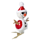 Jaunty Snowman | Hand-Painted Glass Ornament | Blubom 2024-112
