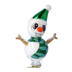 Jaunty Emerald Sprite | Hand-Painted Glass Ornament | Blubom 2024-113