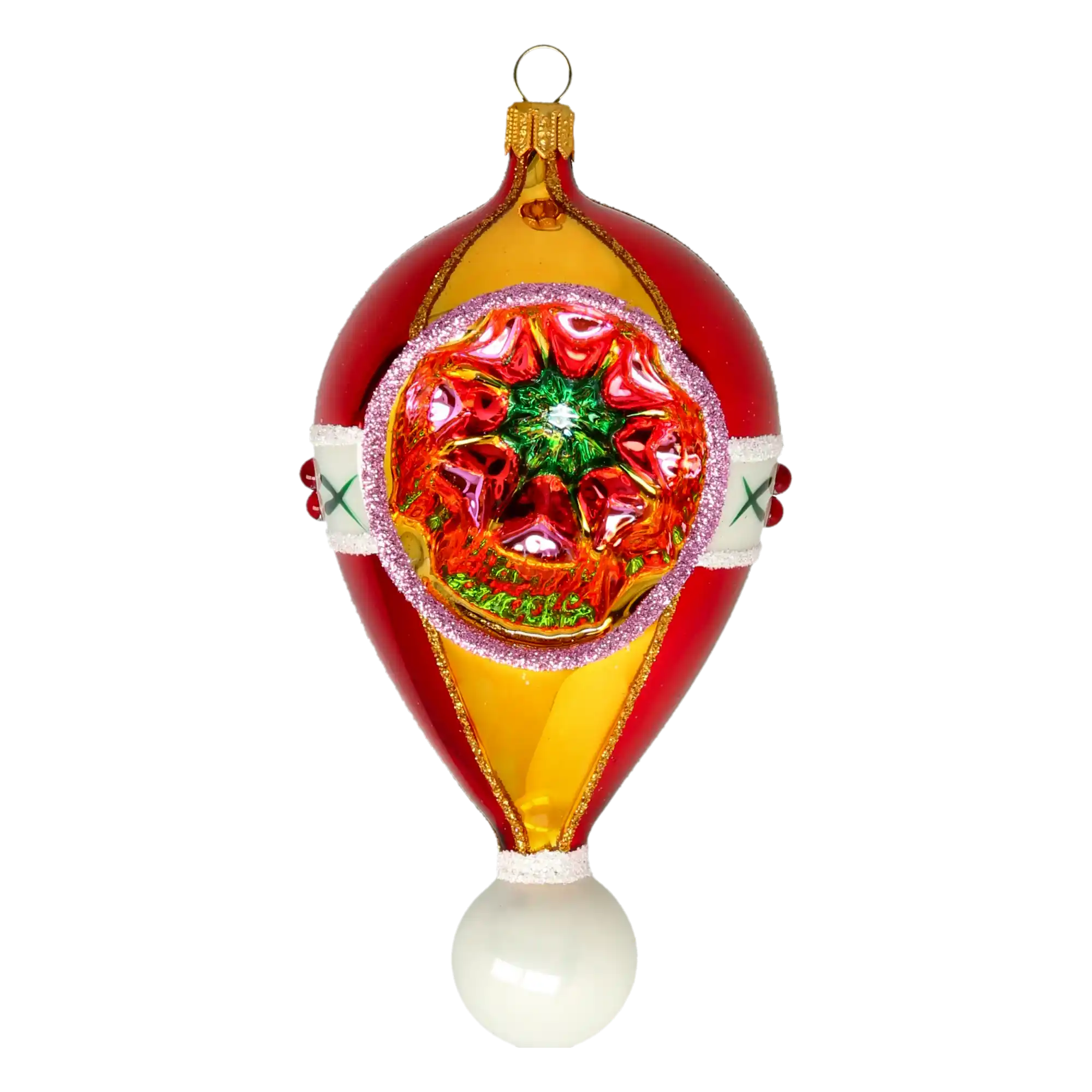 Christmas Blossom Balloon Handmade Glass Christmas ornament free blowing