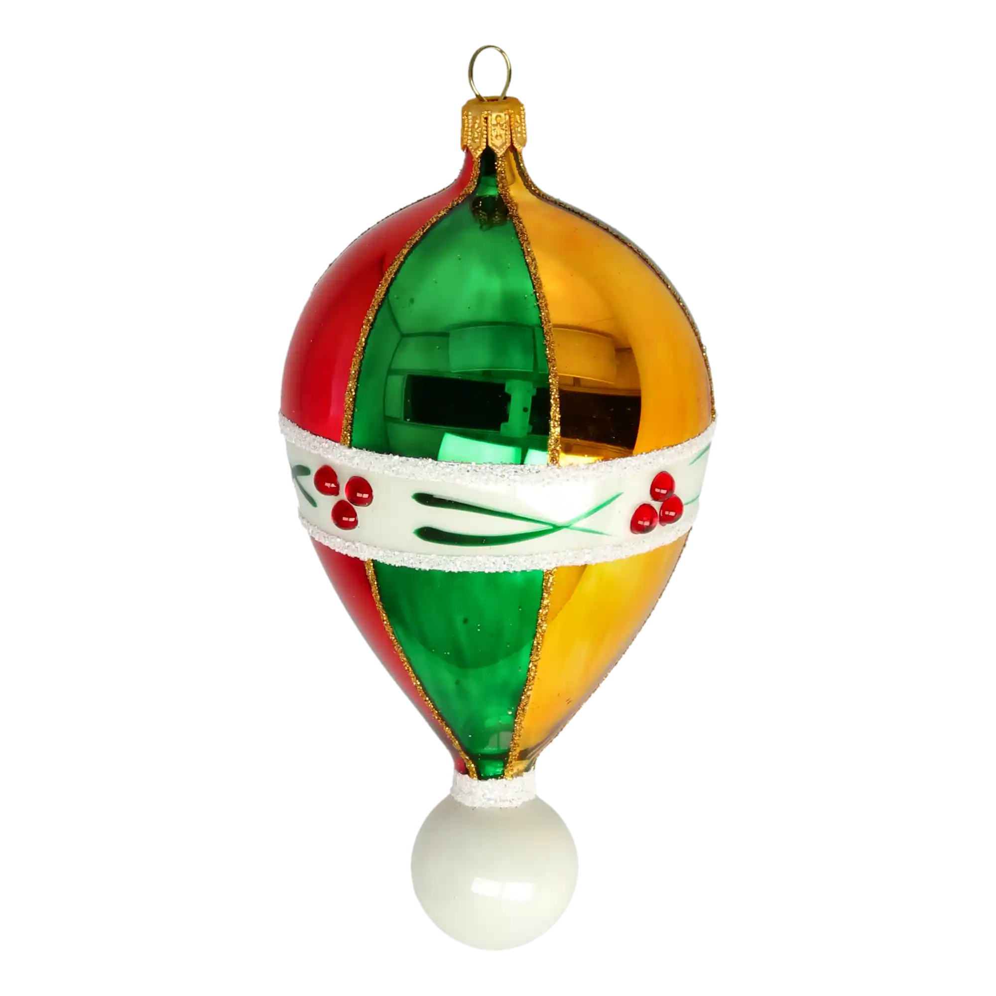 Christmas Blossom Balloon Handmade Glass Christmas ornament free blowing