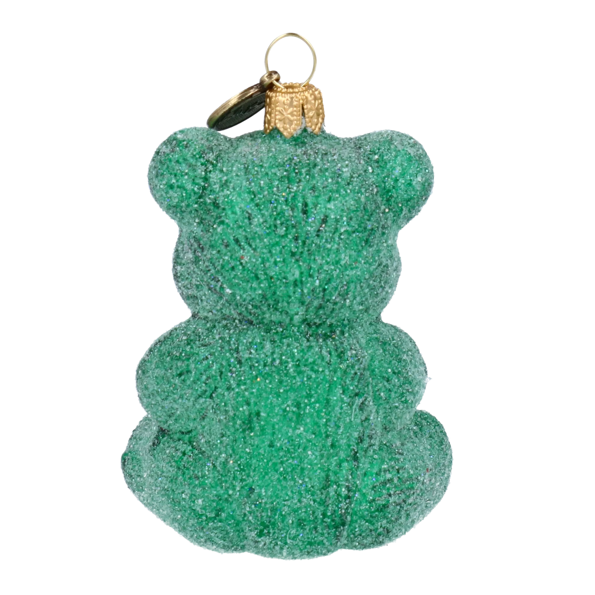 Emerald Confidant | Hand-Painted Glass Ornament | Blubom 2024-121