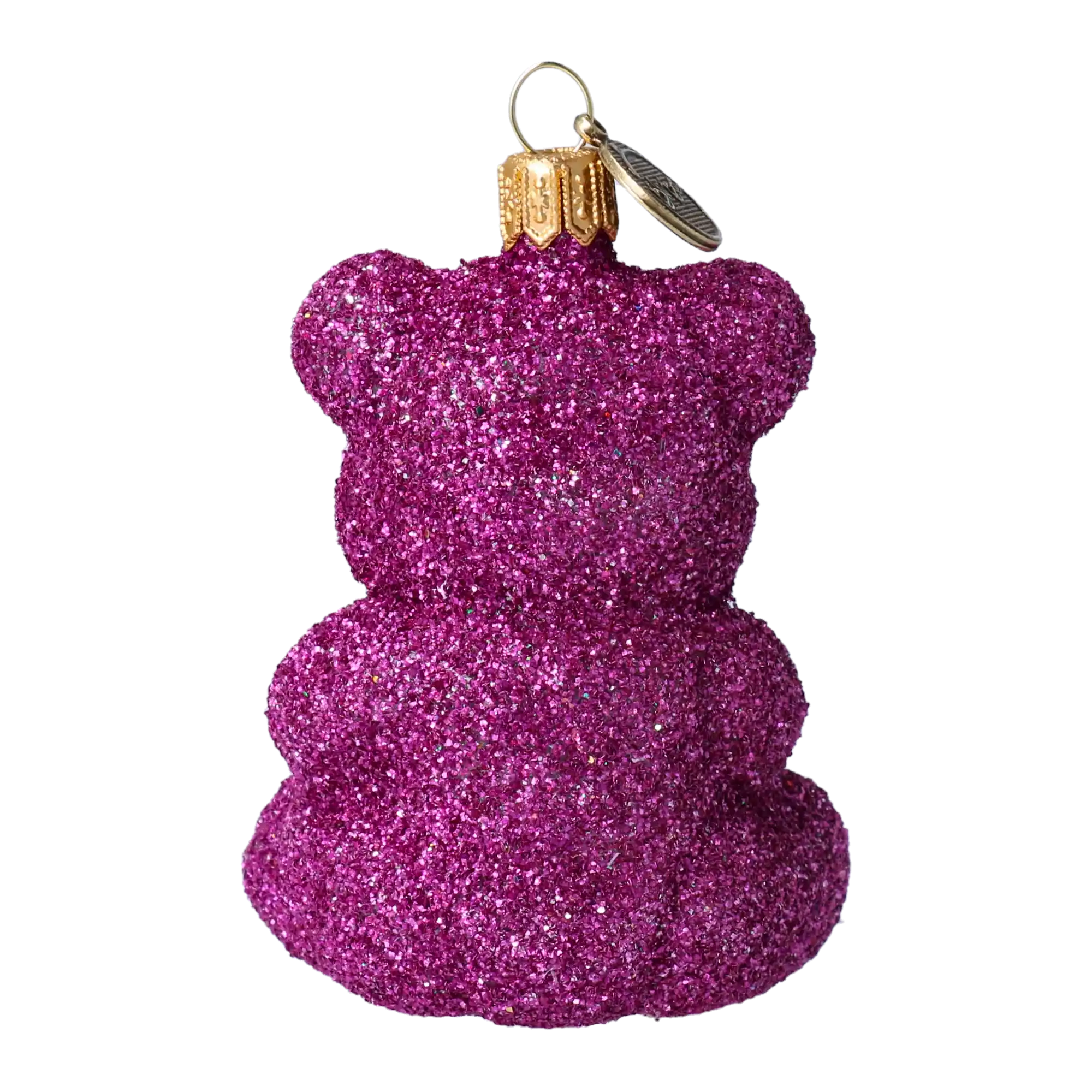 Żelek Miś Purpurowy Szklana Ozdoba