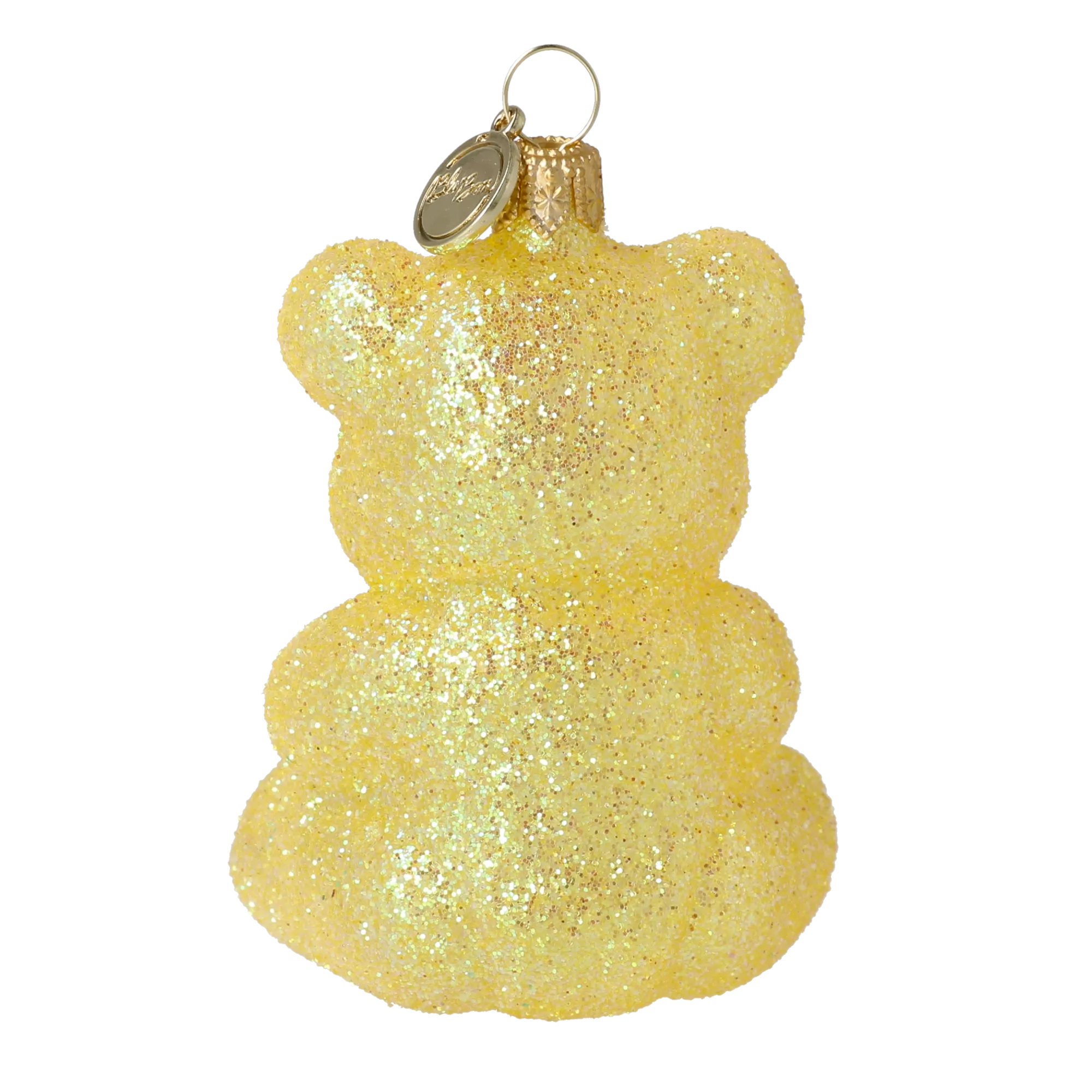 Mellow Citron Bear | Hand-Painted Glass Ornament | Blubom 2024-126