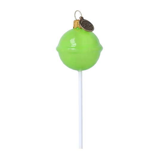 Cukierek Lizak Zielony Szklana Ozdoba