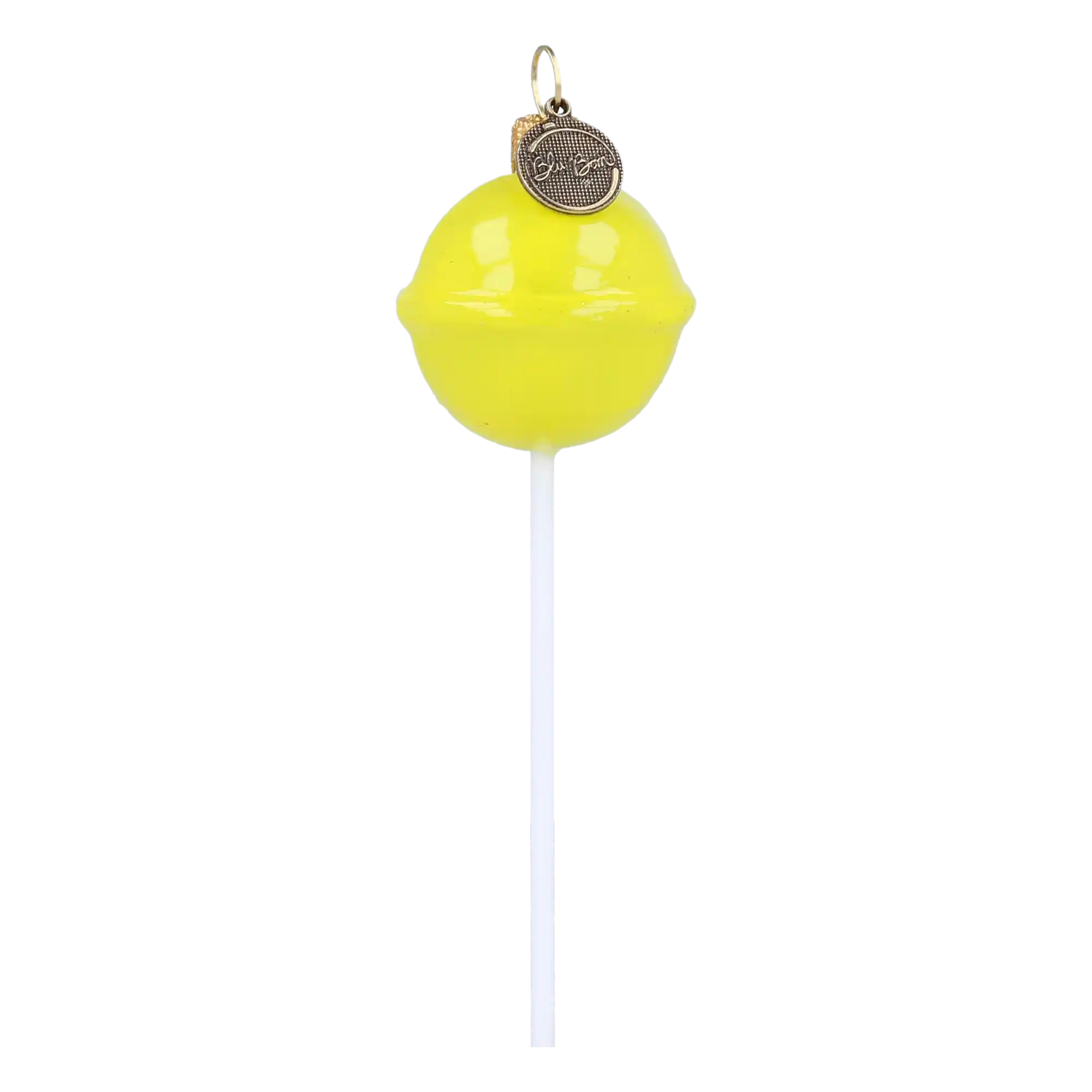 Lizak żółty bombka szklana ozdoba