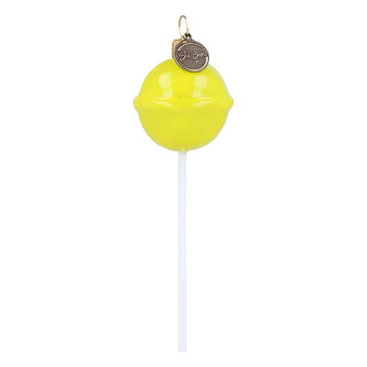 Lizak żółty bombka szklana ozdoba