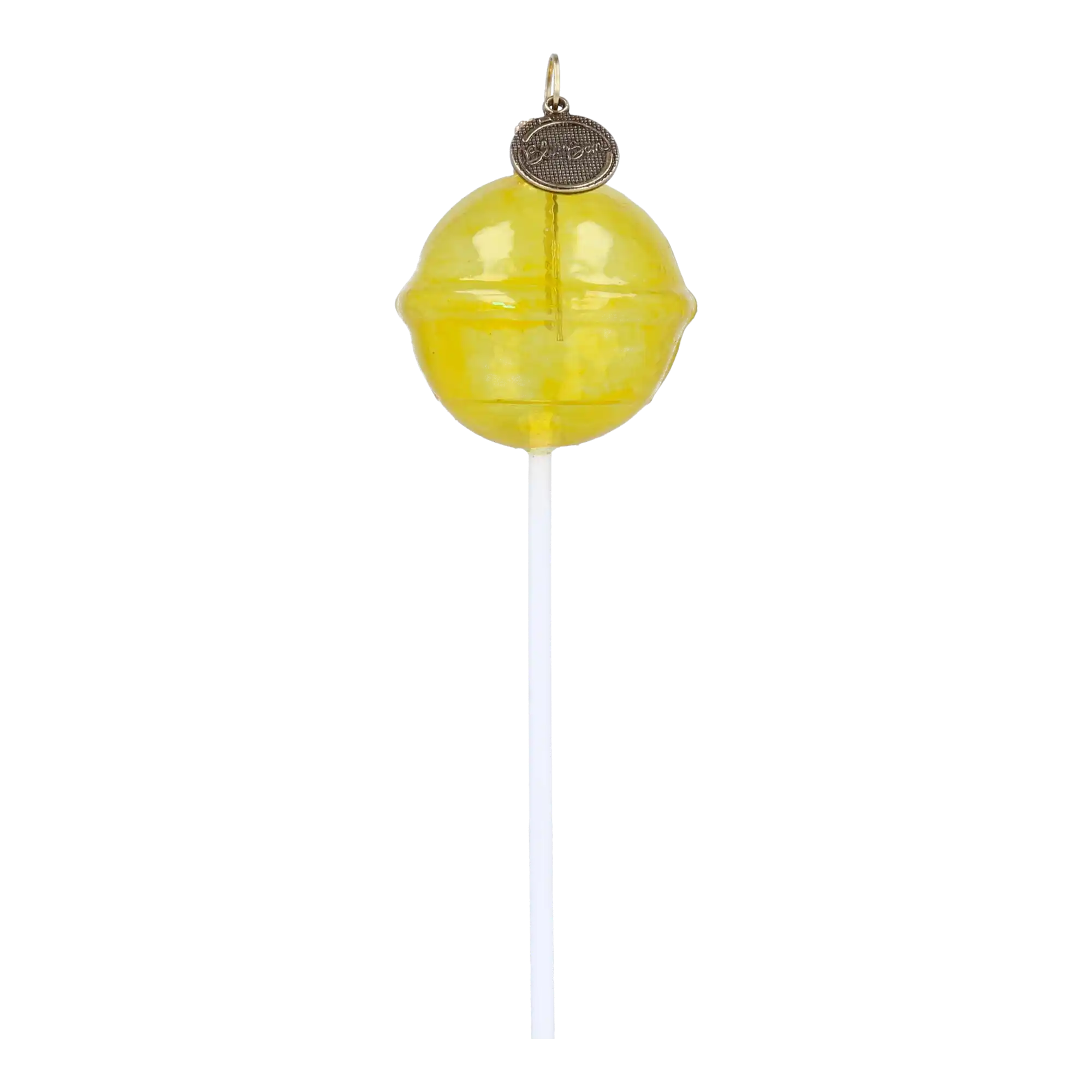 Cytrynowy Lizak Szklana Ozdoba Słodki smakołyk