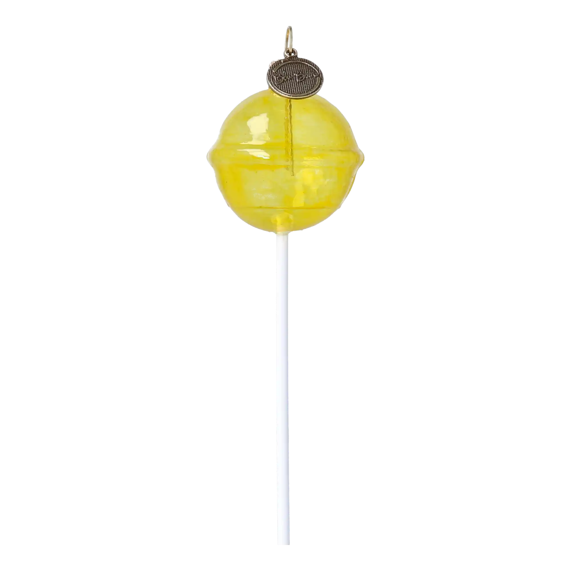 Cytrynowy Lizak Szklana Ozdoba Słodki smakołyk