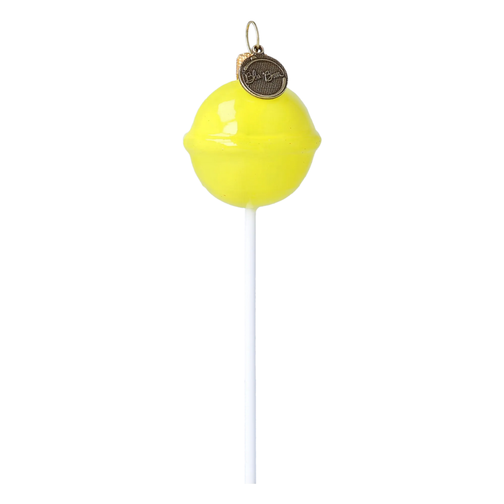 Vivid Citron Savor | Hand-Painted Glass Ornament | Blubom 2024-131
