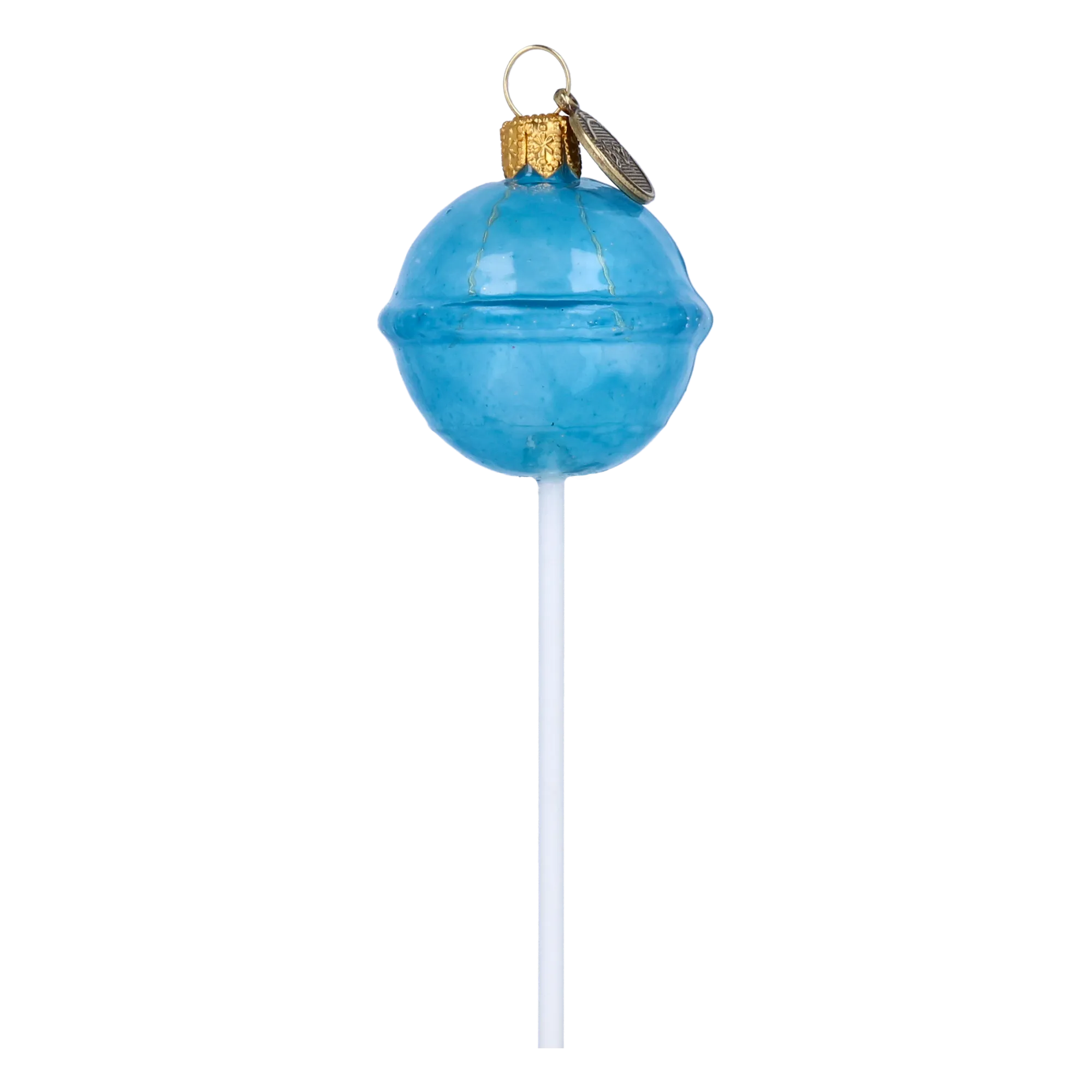 Azure Nectar | Hand-Painted Glass Ornament | Blubom 2024-136