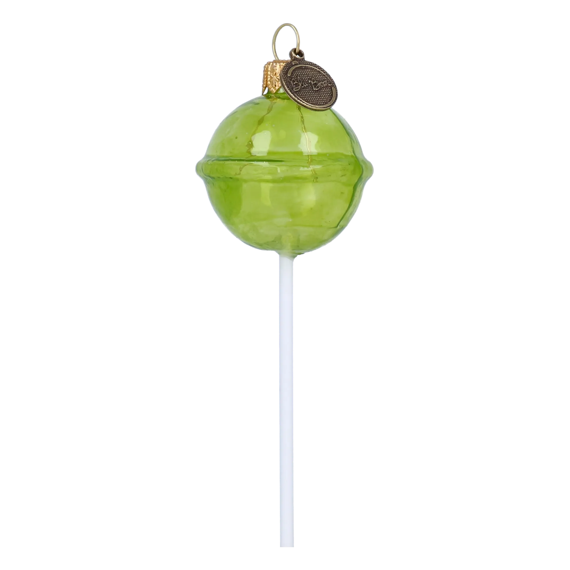 Christmas Lollipop. Handmade Glass Christmas ornament. 2024-137