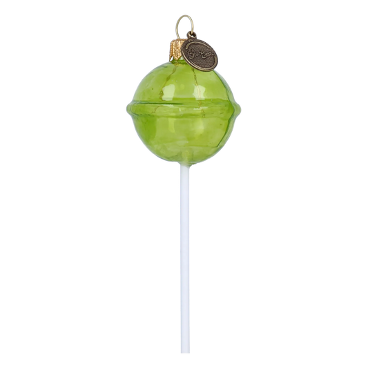 Christmas Lollipop. Handmade Glass Christmas ornament. 2024-137