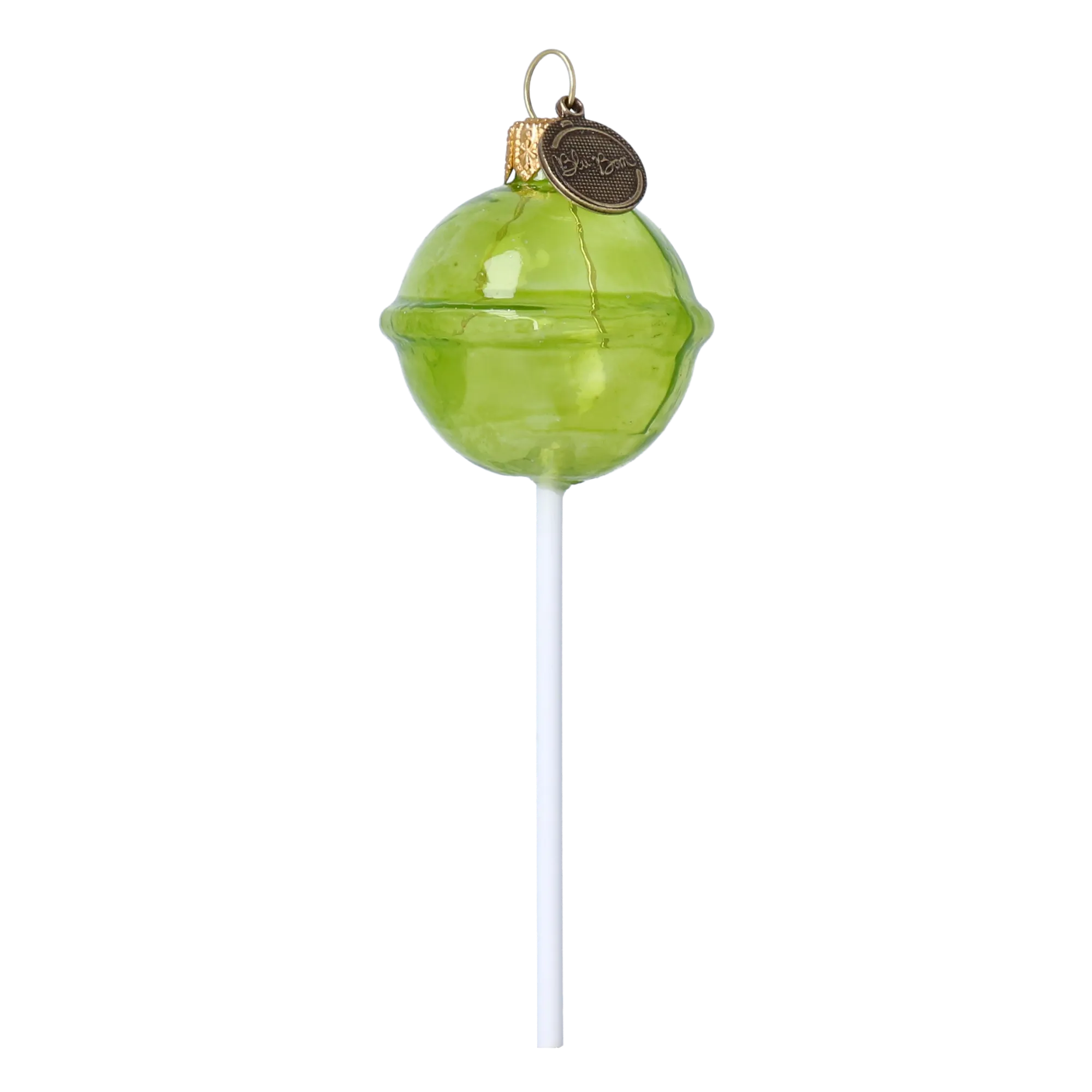 Christmas Lollipop. Handmade Glass Christmas ornament. 2024-137