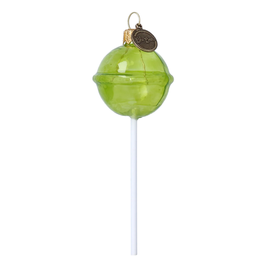 Christmas Lollipop. Handmade Glass Christmas ornament. 2024-137