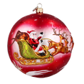 Załaduj obraz do przeglądarki galerii, Crimson Midnight Flight Premium christmas glass ornament 2024-162
