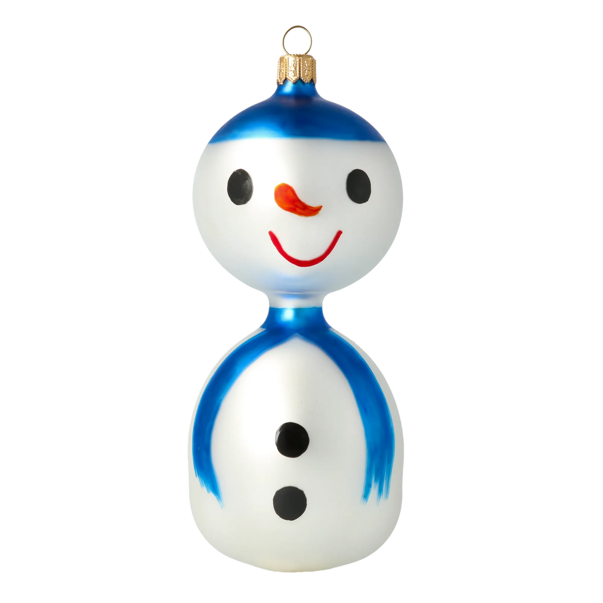 Jovial Azure Herald | Hand-Painted Glass Ornament | Blubom 2024-170