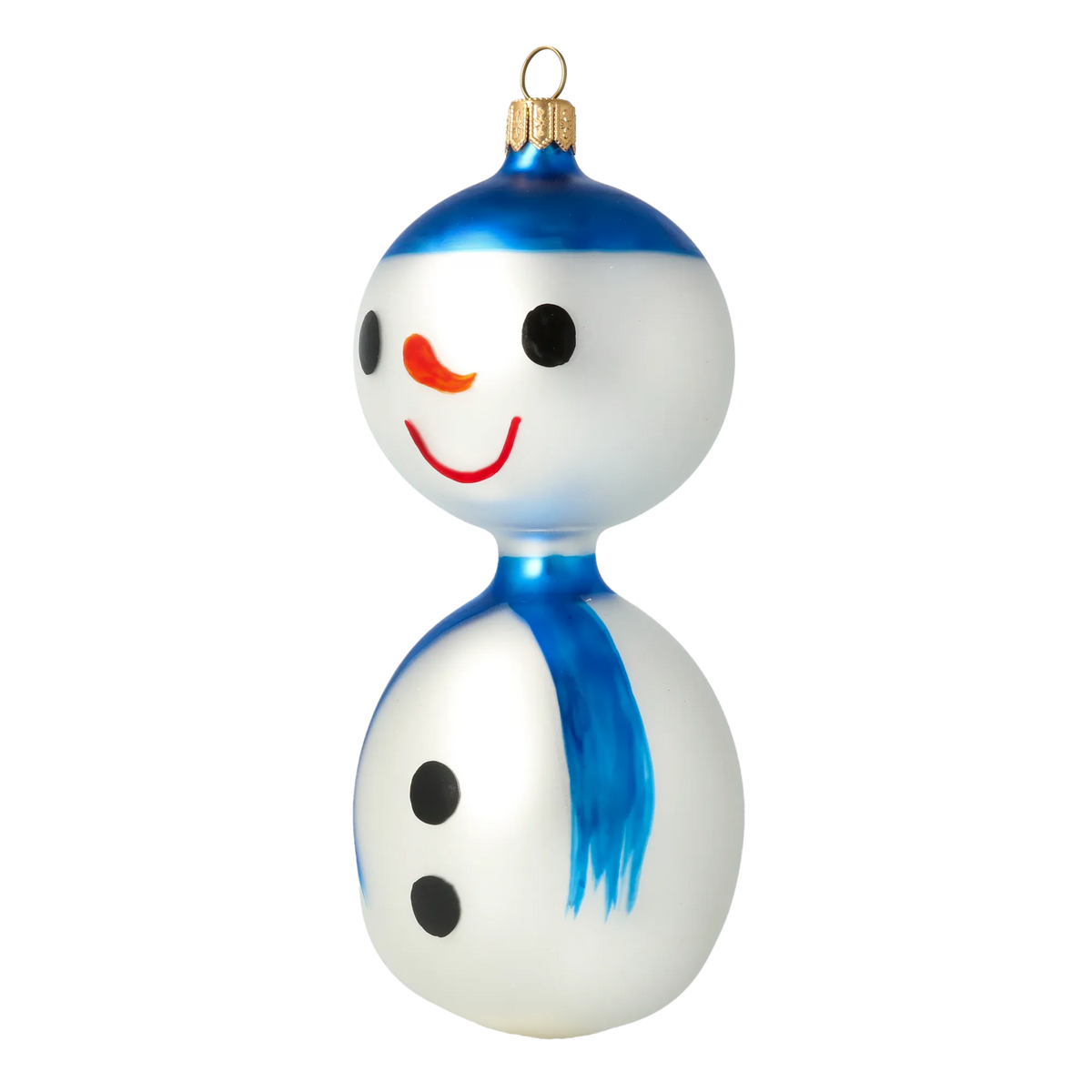 Jovial Azure Herald | Hand-Painted Glass Ornament | Blubom 2024-170