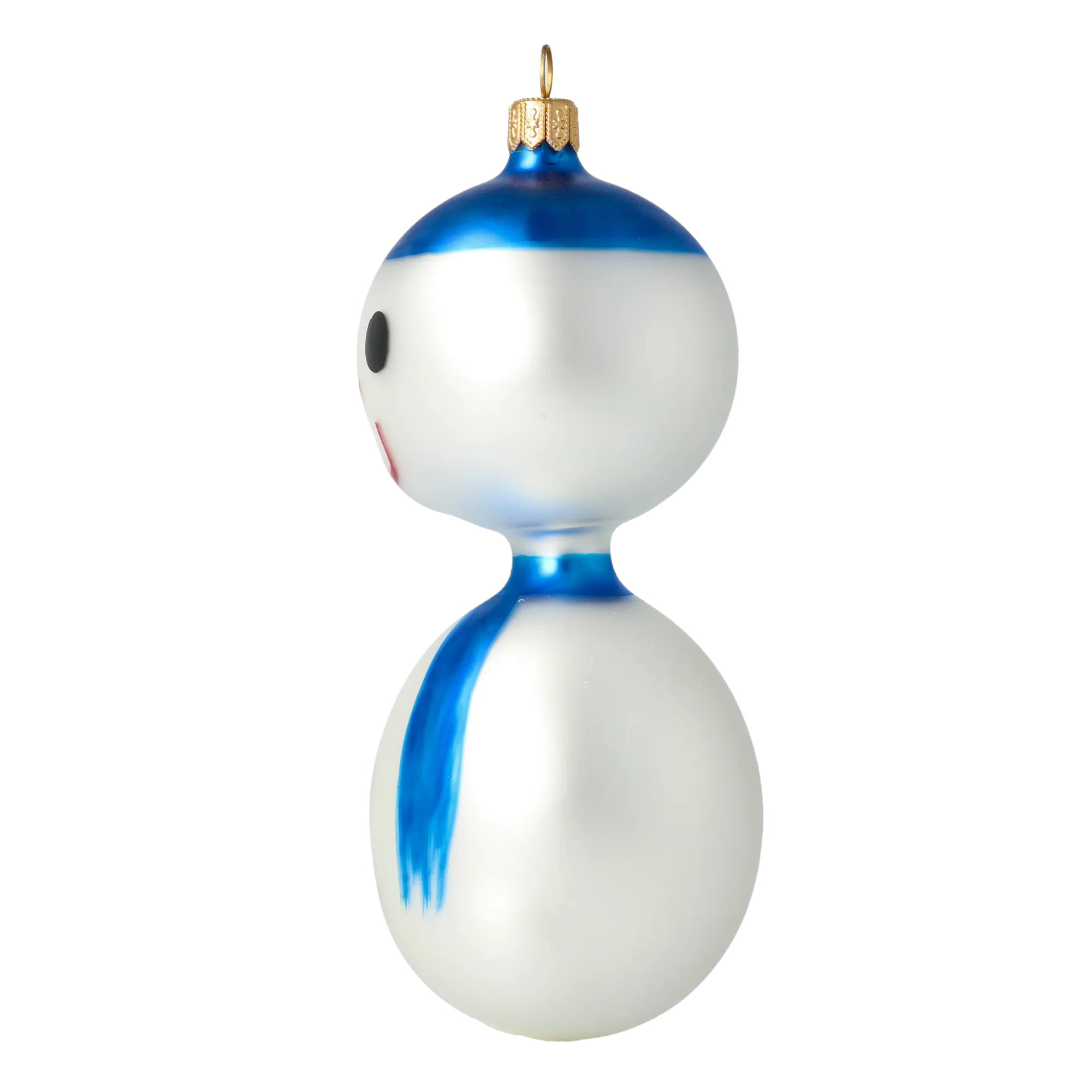 Vintage Snowman. Handmade Glass Christmas ornament. 2024-170
