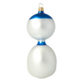 Załaduj obraz do przeglądarki galerii, Vintage Snowman. Handmade Glass Christmas ornament. 2024-170
