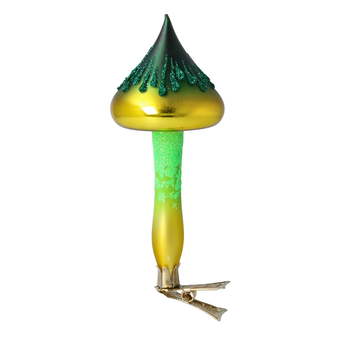 Sylvan Emerald Spire | Hand-Painted Glass Ornament | Blubom 2024-173