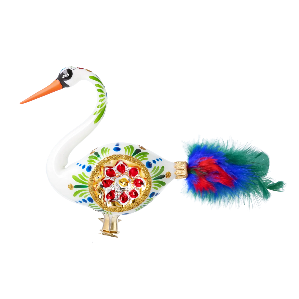 Stately Heritage Herald | Hand-Painted Glass Ornament | Blubom 2024-177