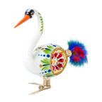 Stately Heritage Herald | Hand-Painted Glass Ornament | Blubom 2024-177