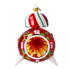 Vigilant Midnight Watch | Hand-Painted Glass Ornament | Blubom 2024-179