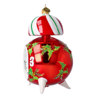 Vigilant Midnight Watch | Hand-Painted Glass Ornament | Blubom 2024-179