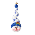 Mirthful Winding Frost | Hand-Painted Glass Ornament | Blubom 2024-182