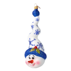 Mirthful Winding Frost | Hand-Painted Glass Ornament | Blubom 2024-182
