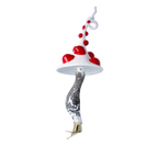 Scarlet Hearth Ascent | Hand-Painted Glass Ornament | Blubom 2024-184