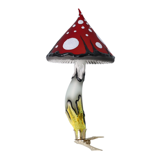 Scarlet Spotted Amanita Premium christmas glass ornament 2024-187