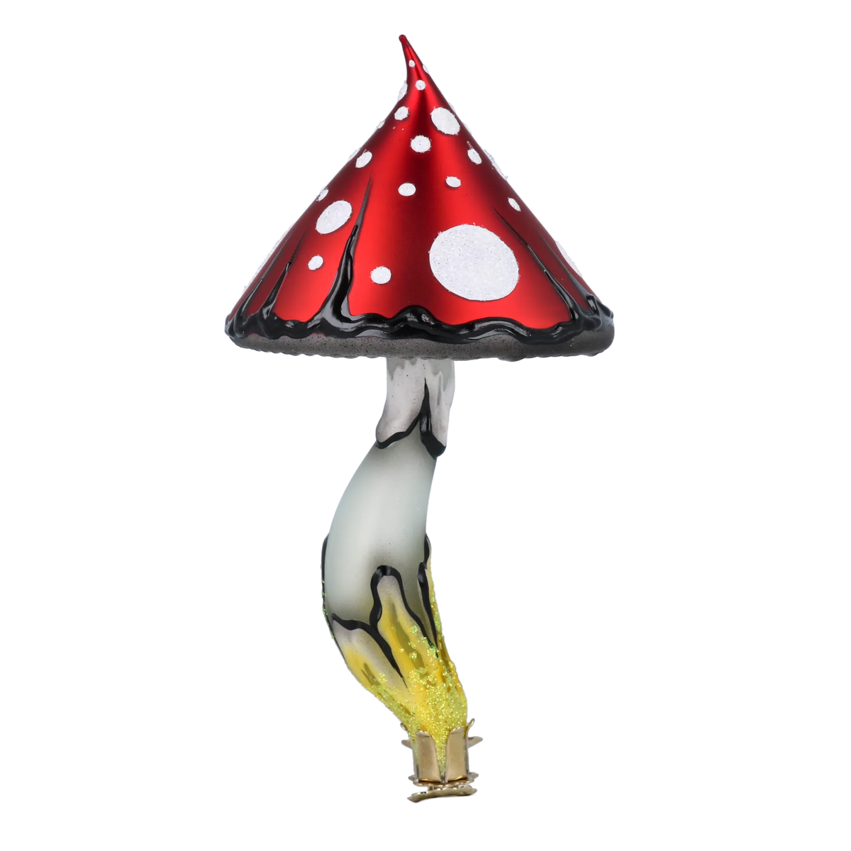 Scarlet Folklore Sentinel | Hand-Painted Glass Ornament | Blubom 2024-187