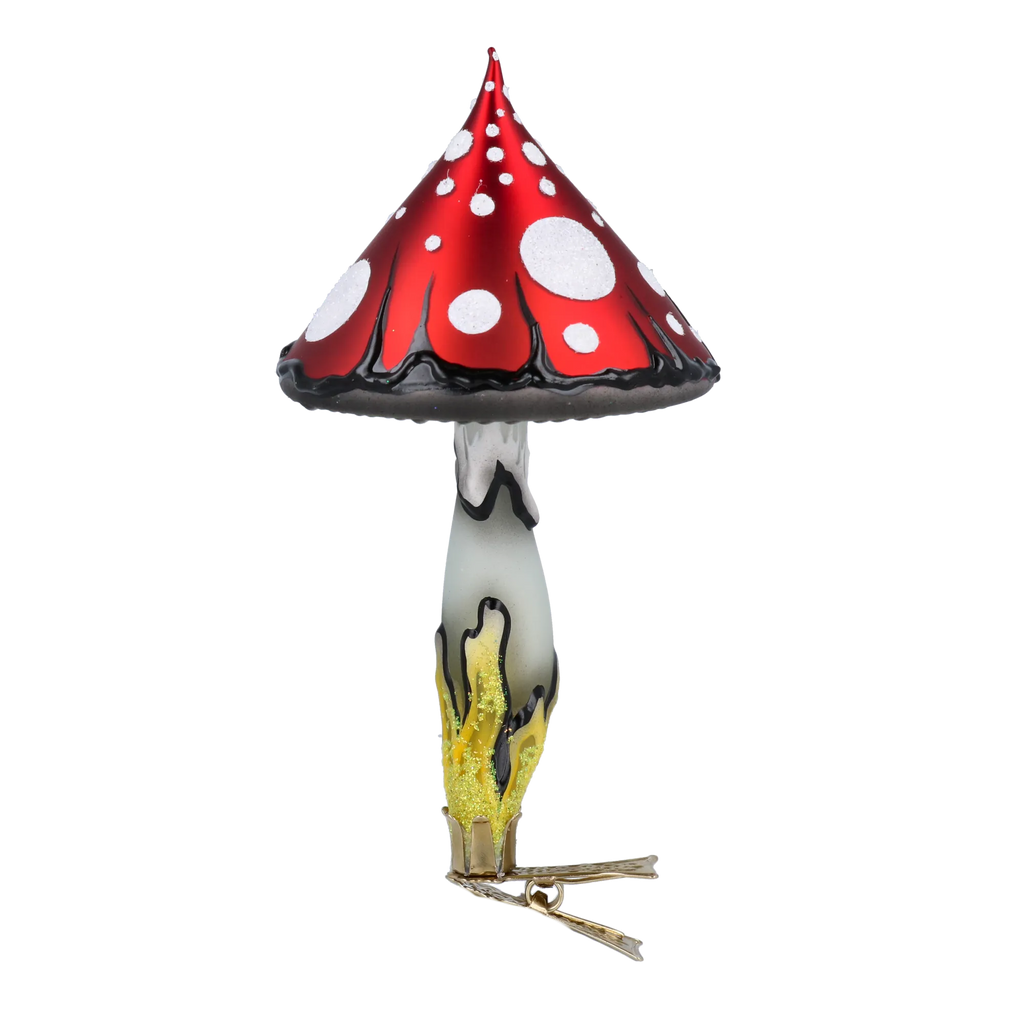 Scarlet Folklore Sentinel | Hand-Painted Glass Ornament | Blubom 2024-187