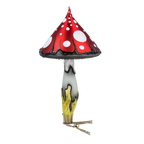 Scarlet Folklore Sentinel | Hand-Painted Glass Ornament | Blubom 2024-187