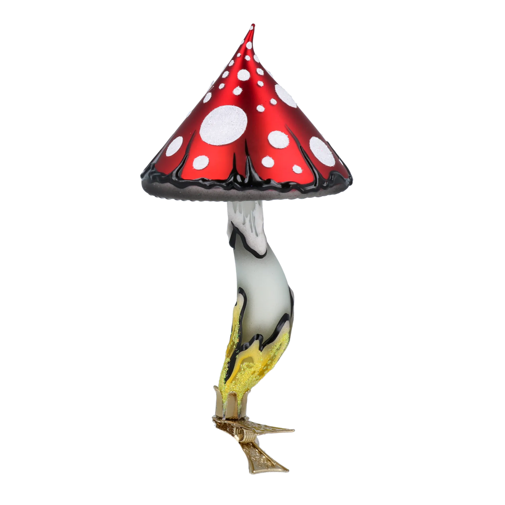 Scarlet Folklore Sentinel | Hand-Painted Glass Ornament | Blubom 2024-187